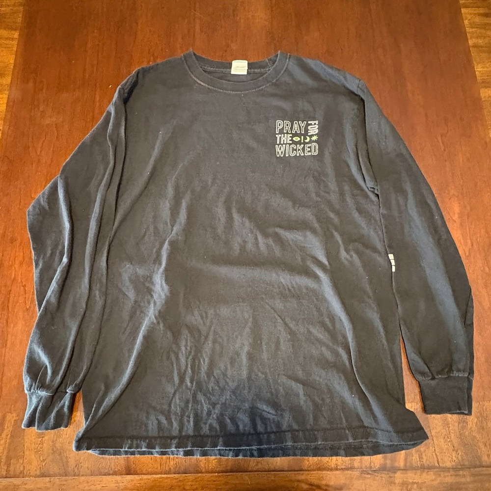 Panic At The Disco Pray For The Wicked Long Sleeve T Shirt Men's Medium Black